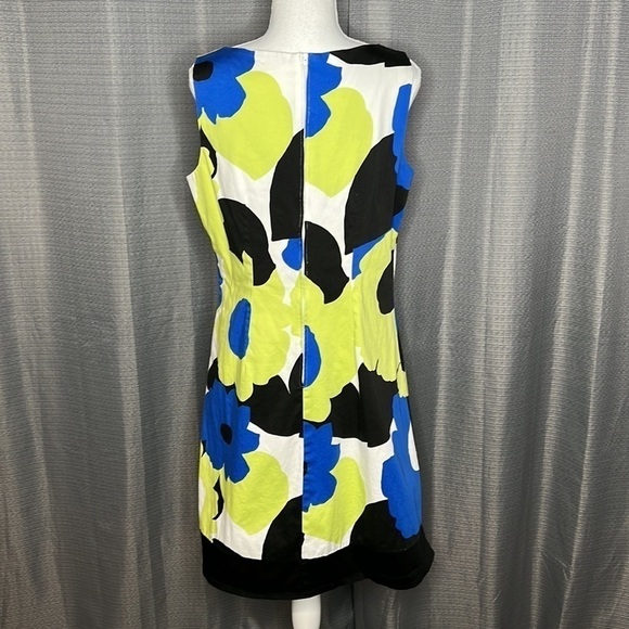dBY LTD LIME GREEN BLUE FLORAL DRESS SIZE 12 - Picture 4 of 6